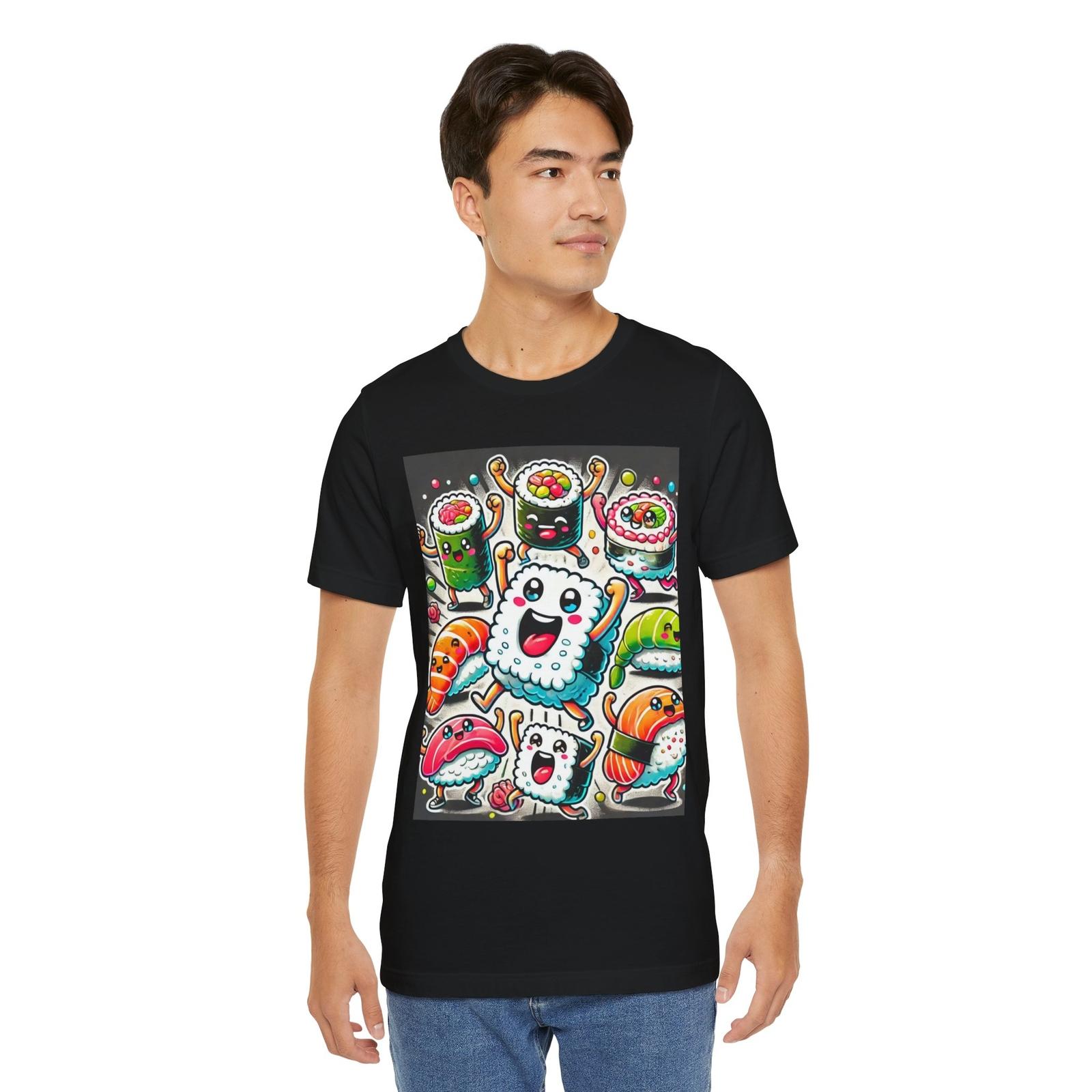 It s Party Time for Dancing Sushi T-Shirt! S разноцветный