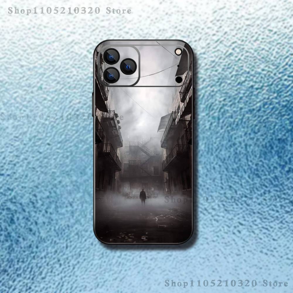 Silent Hill 2 Videogame Phone Case For iPhone 17,16,15,14,13,12,11,Pro,Max,Plus,E,SE4,Air,Mini Black Soft Funda