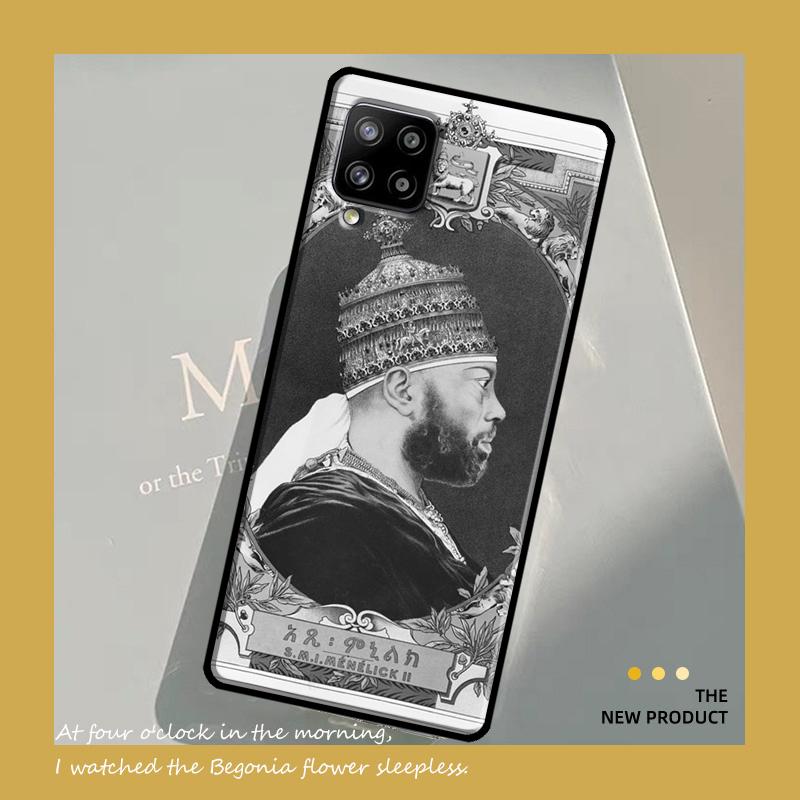 Emperor Menelik II of Ethiopia Case For Samsung Galaxy A54 A34 A53 A13 A32 A52 A14 A51 A71 A23 A33 A73 A12 A22 A21S Coque