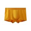 Men Loose Solid Color Cotton Mid Waist Antibacterial Breathable Boxer Briefs