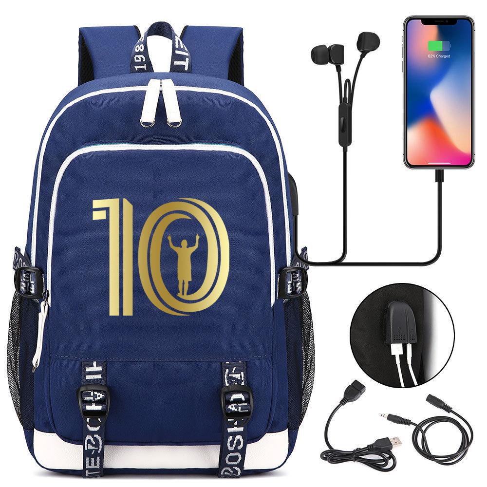 Large Capacity Schoolbag with Shoulder Strap; Student Three-piece Pencil Case Set