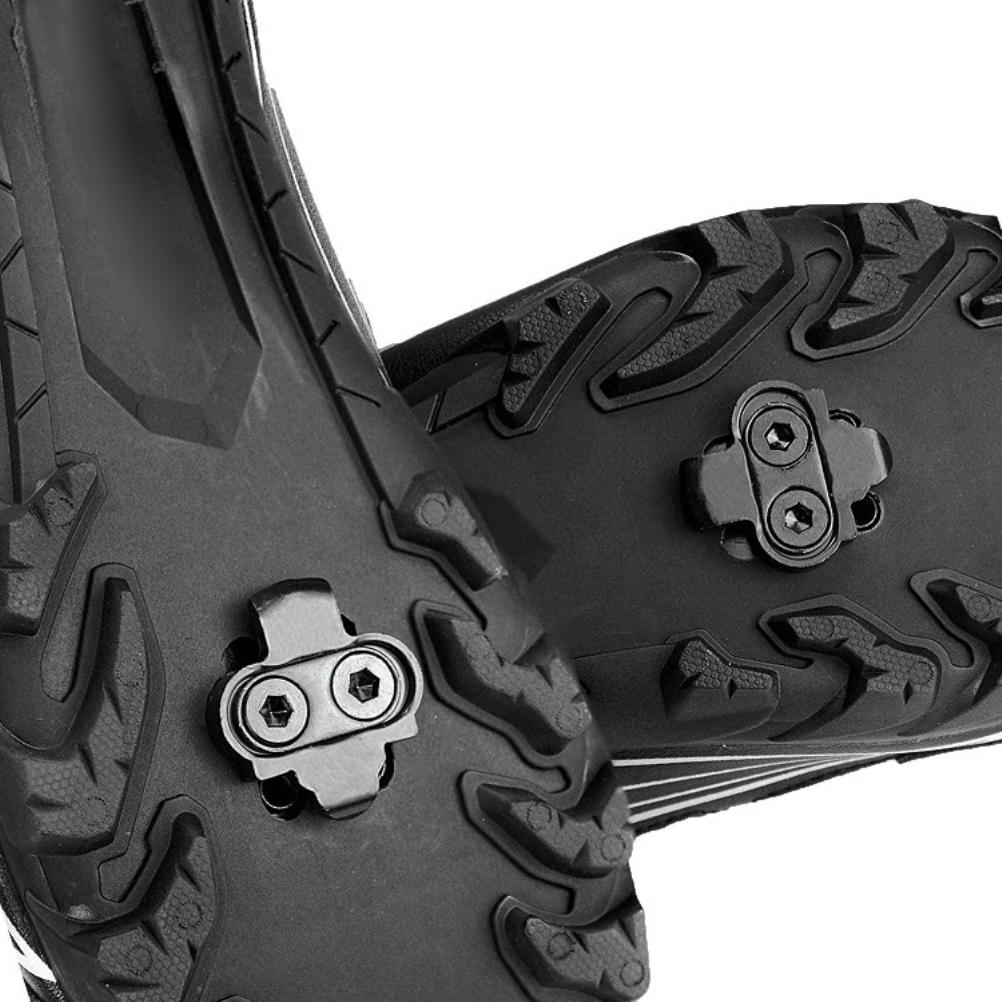 Bike Cleats Indoor Cycling Outdoor Mountain Road Bike Cleat Set for Bikes Pedals Women Men Cycle Shoes
