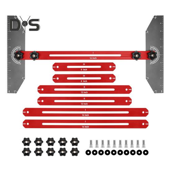 

Шаблон для ступеней лестницы, высокоточный, регулируемый, простой в использовании, портативный измеритель ступеней лестницы с угловой измерительной отметкой красный