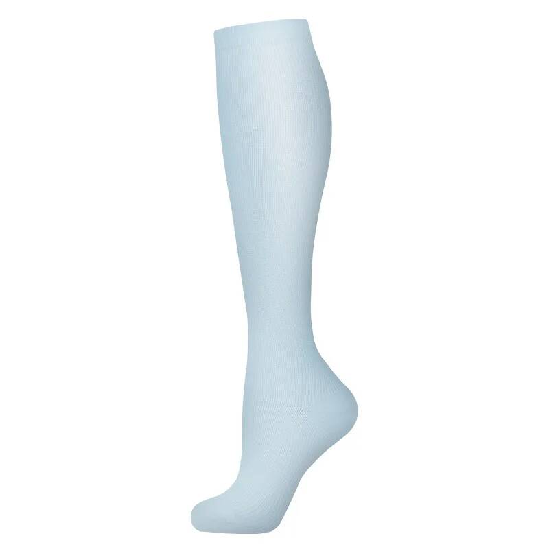 Calze a compressione Pois piccoli Righe Colore caramella Vene varicose Infermiere Sport Corsa Polpaccio Pressione Calze Protezione Piedi Supporto