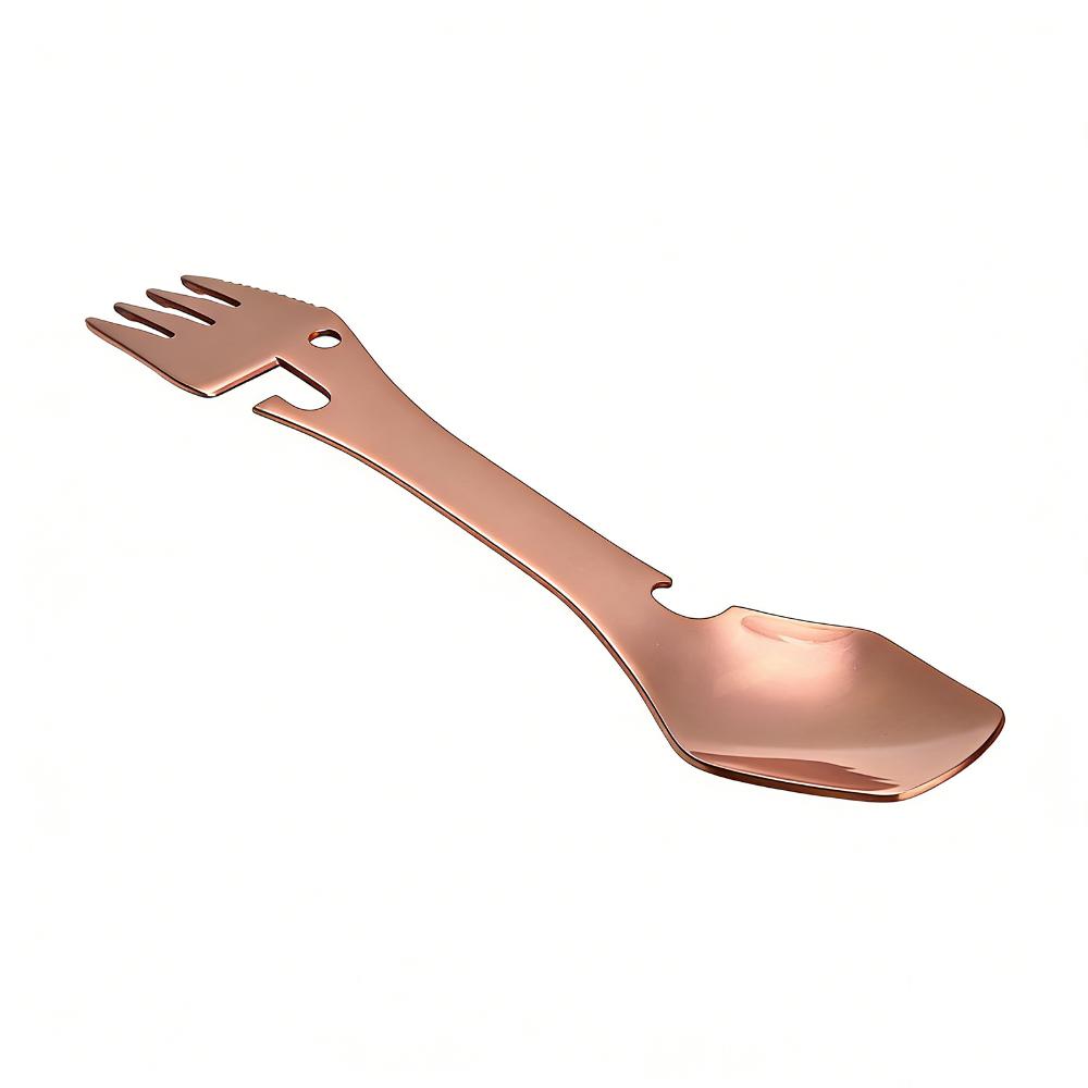 Stainless Steel Spork Fork Spoon Durable Premium Bottle Opener Wrench Everyday Carry Lightweight Blades Wrench Picnic