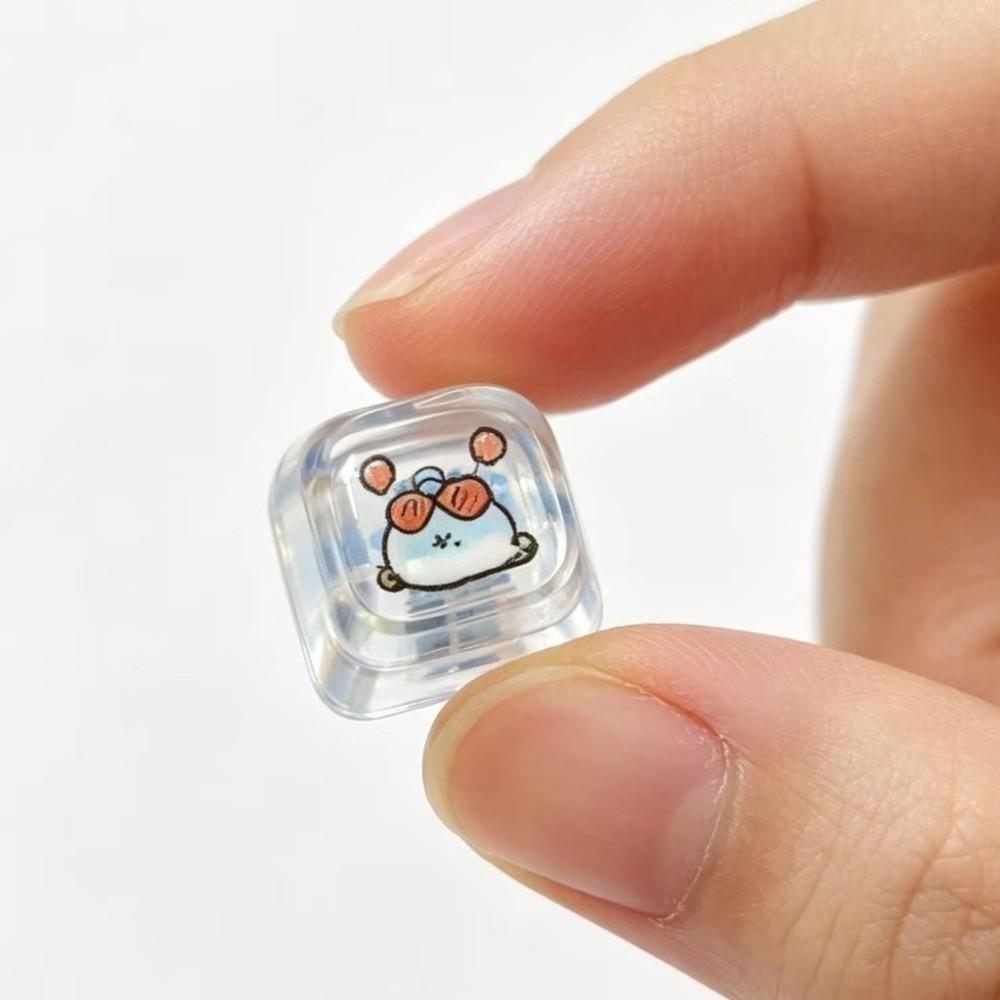 Plastic Mechanical Fidget Keyboard Cartoon Fidget Keychain Toy Keyboard Pendant Backpack Pendant