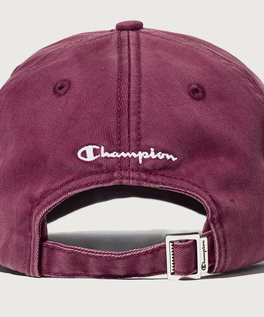 CHAMPION Big C Logo Washed Ball Cap Burgundy