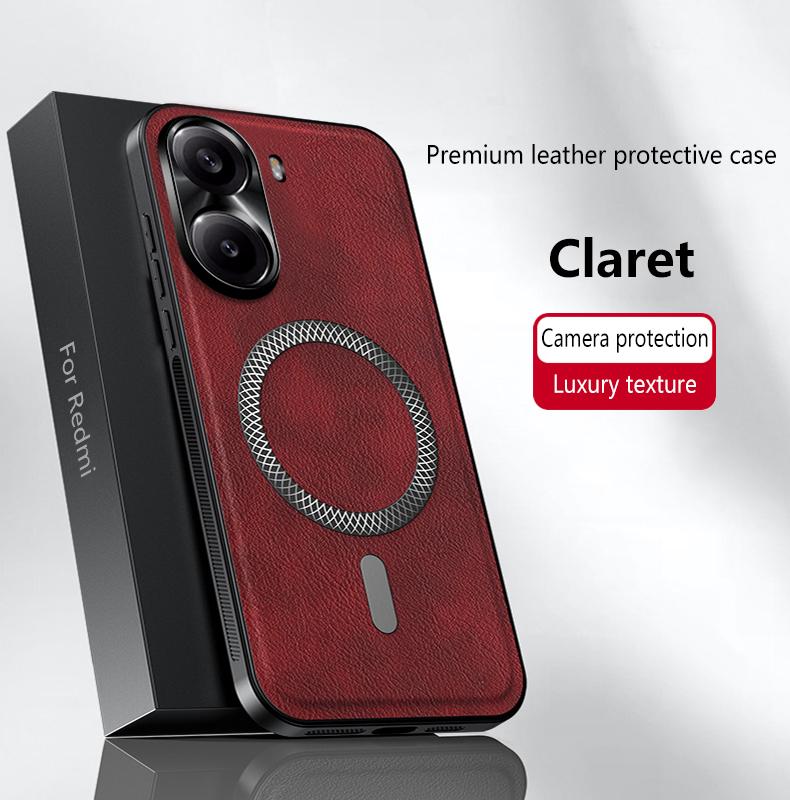 

For POCO F6 F6 Pro leather full-cover magnetic waterproof shockproof fingerprint phone case For POCO F6