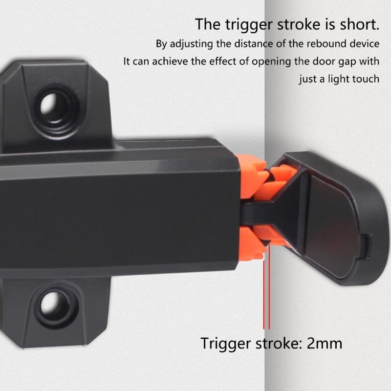 Magnetic Push to Open Cabinet Latches 4Pieces Strong Push Out Designs for Kitchen Supplies and Closet Daily Use