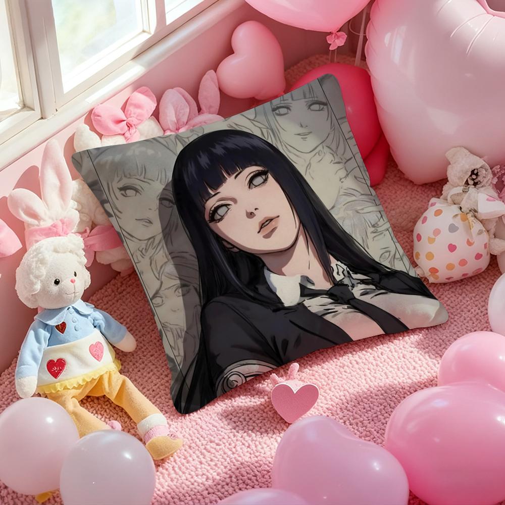 Cool HHyuga HHinata Pillow Case Soft Plush Fabric DoubleSided Printed Cushion Cover Warm Winter Sofa Pillow Case