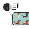 Cute Dachshund Print Single Layered Pencil Case for Boy/Girls Best Gifts Cartoon School Supplies Pencil Pouch for Children