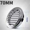 2pcs Stainless steel Exterior wall air outlet vent grille round duct cap air ventilation cover hole plug ventilation system