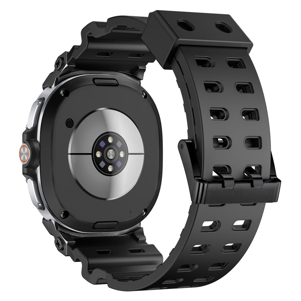 Rugged Sport Band For Samsung Galaxy Watch 8 40mm 44mm Strap Silicone Band with Stainless Steel Connector For Galaxy Watch 8 Classic 46mm