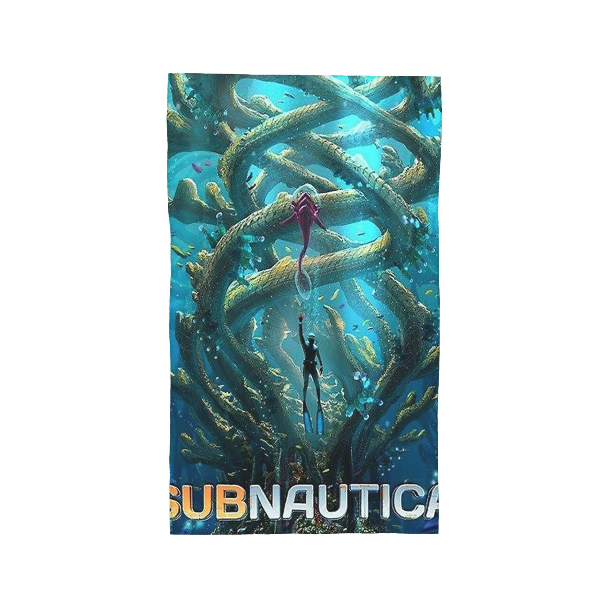 Game Subnautica Below Zero Soft Face Towel Quick Dry Pool Bath Cotton Towels Breathable W40*H60(CM)