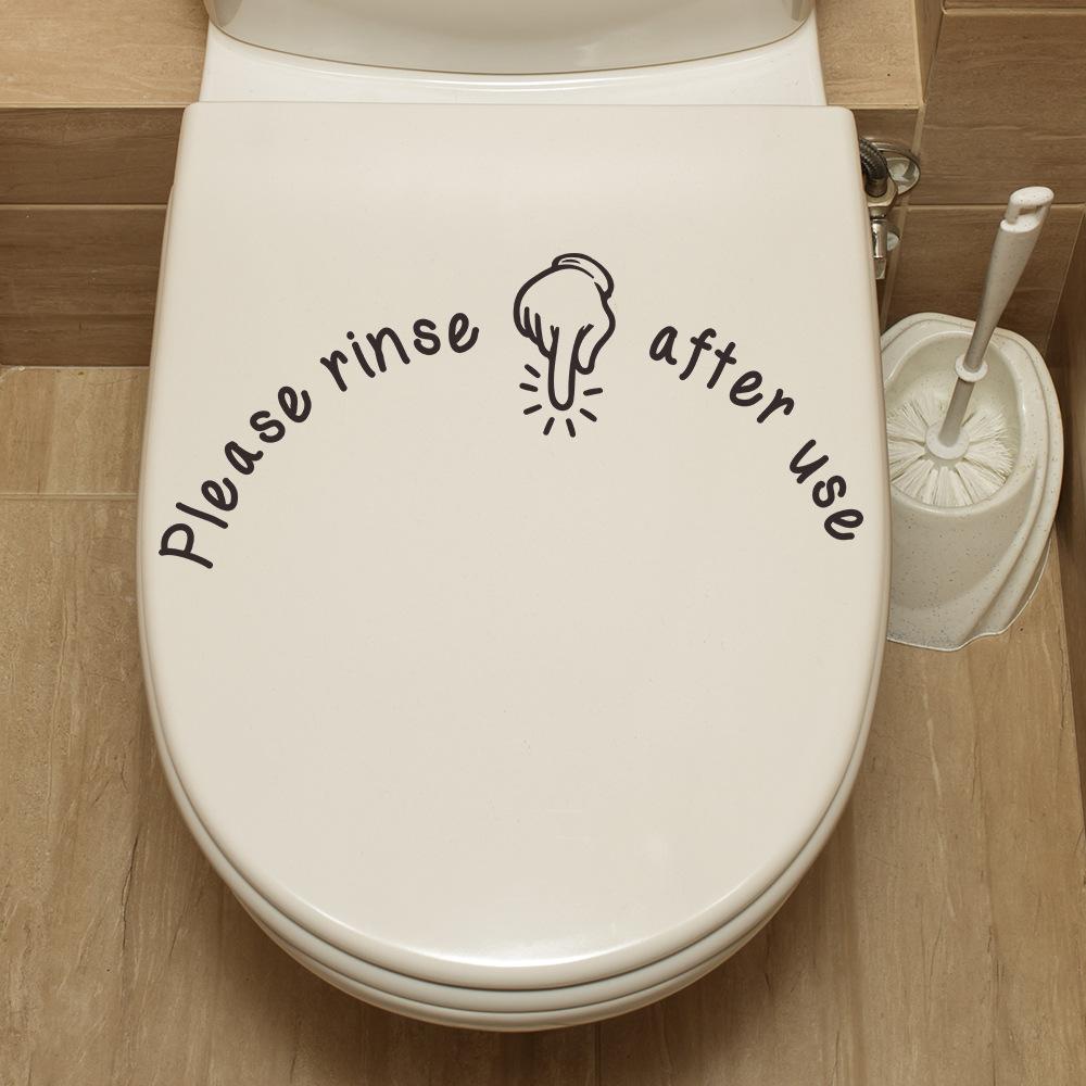 Simple Gesture Bathroom Decoration Stickers