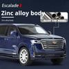 1:24 Large Size Alloy Cadillac Escalade Model Simulated SUV Off-Road Vehicle Boys' Toy Pull Back Collection & Desktop Ornament