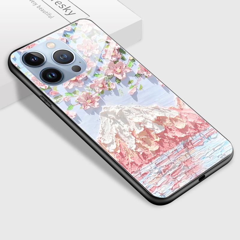 Tempered Glass Phone Case For Samsung A12 A16 A32 A53 S20FE S23 S25 Honor20 X6A 90Lite 9X Huawei Y9Prime2019 P30Lite Soft Edge Shockproof Smooth Shell