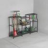 Garden Tool Organizer Heavy Duty Garage Storage Rack with Hooks Space-Saving
