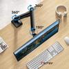 D-MOUNT D80 metal alumin 2-10KG 13"-32" monitor desktop stand mount gas spring arm full motion rotate clamp 0-60mm grommet