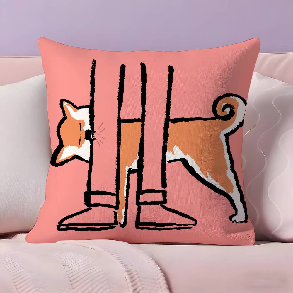 J-Jean J-Jullien Art Pillow Case Pillowcase Ultra Soft Skin Friendly Fabric Cloud Like Comfort & Concealed Zipper