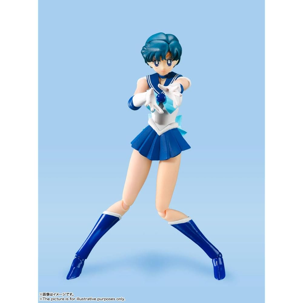 S.H. Figuarts Sailor Moon Sailor Mercury Animation Color Edition 140mm PVC ABS Action Figure