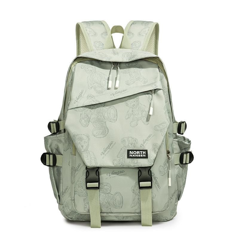 

Japanese-style Fresh and Clean Campus Student Schoolbag, Large-capacity Fashionable Backpack, Casual Commuting Backpack, Women s Bag зелёный