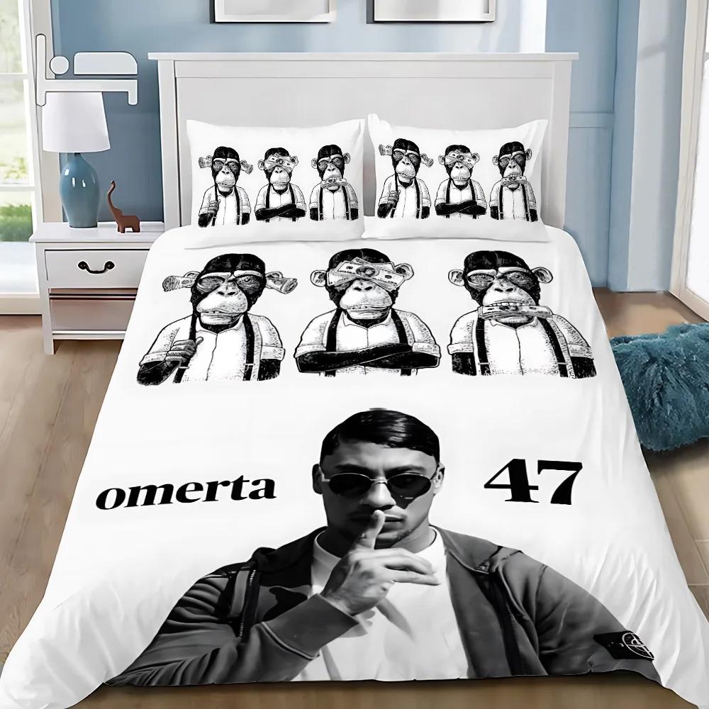 Duvet Cover Pillowcase Bedding Set Adult Boy Omertas M-Maes Girl Bedroom Decoration Children Gift Single Double Large Size