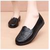 Sandals Summer Breathable Fashionable Hollow Leather Shoes Soft Sole Non Slip Flat Bottom Women's Shoes Perforated Shoes