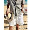 Men Old Money Style Summer Thin Straight Casual Beach Knee Length Shorts