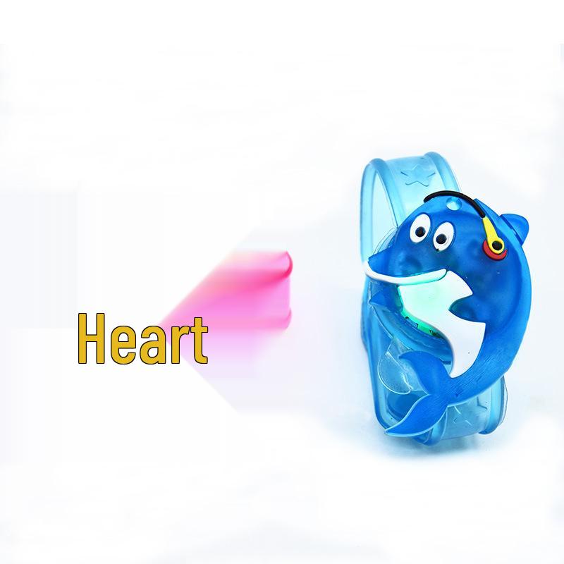 Luminous Cartoon Flashlight Kids' Slap Bracelet Watch Strap Gift