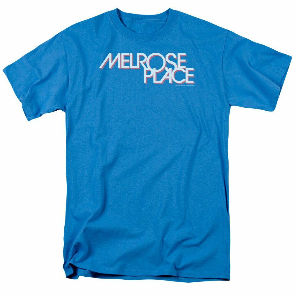 Melrose Place Logo T-shirt Mens Licensed Classic TV Show Turquoise XXL