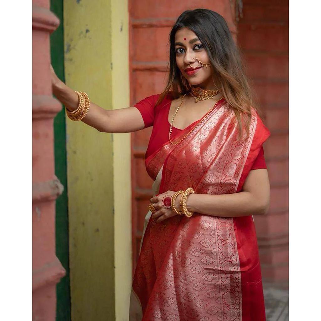 Royal Soft Lichi Silk Designer Saree – Exclusive Jacquard Elegance