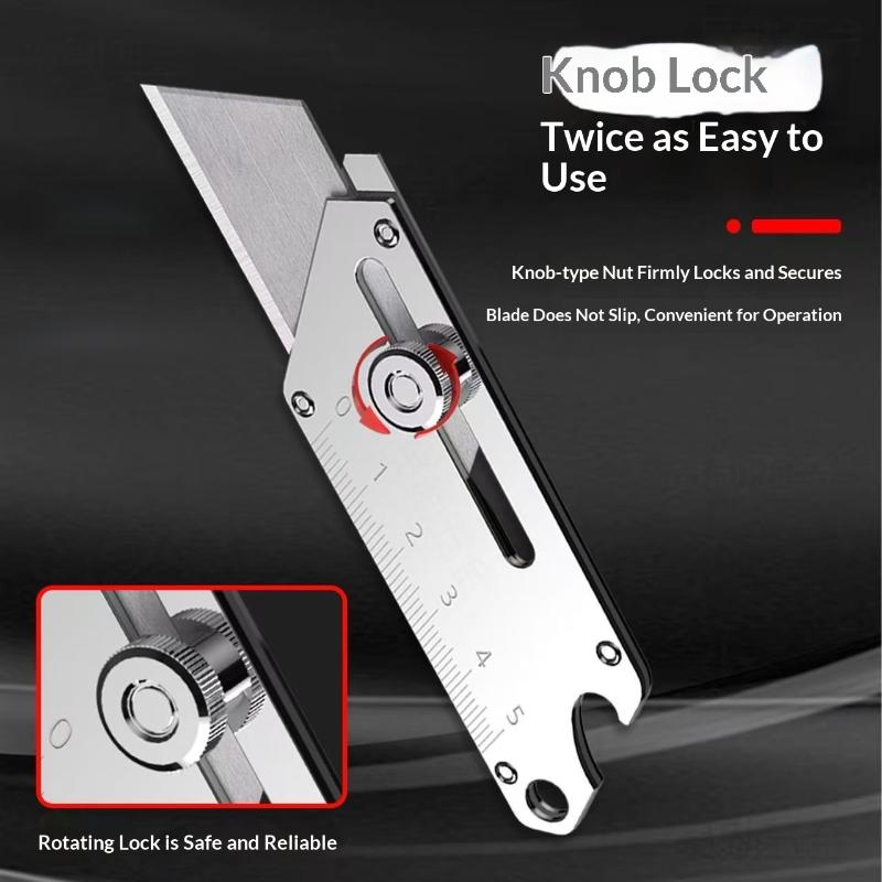 2Pcs Multi-Functional Stainless Steel Knife Holder Thickened Heavy-Duty All-Steel Wallpaper Cutter Utility One Size