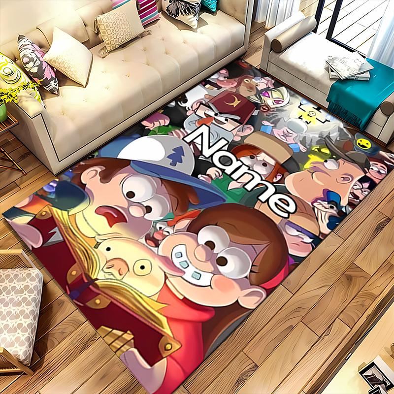 Custom personalization Gravity Falls Area Rug - Perfect For Kitchen, Bathroom,Laundry Room Decor Large Size Available,Gift All Seasons