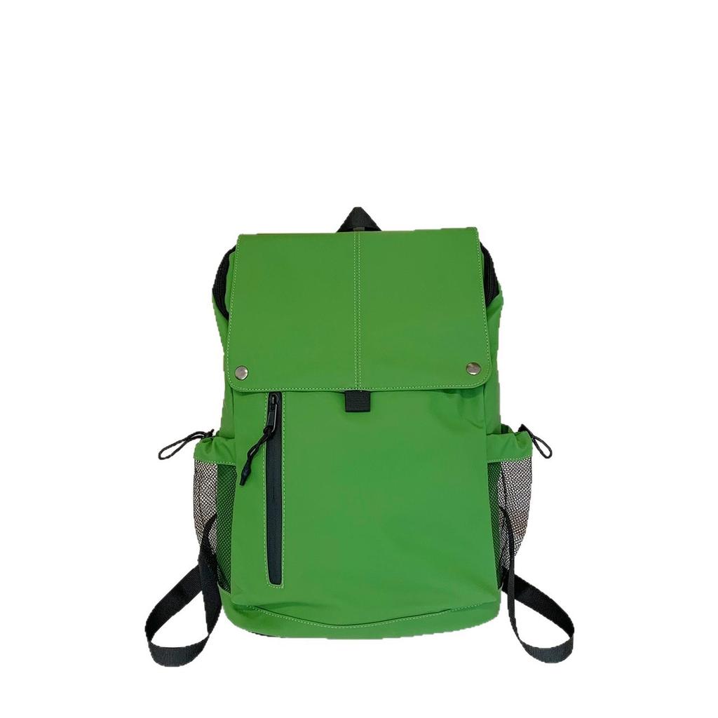High-value Backpack Lightweight Waterproof Large Capacity Travel Bag Neutral Style Solid Color College Style School Bag