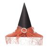 IPENNYE Halloween Velvet Witch Devil Hat with Flower Cosplay Wizard Classic Witch Grim Reaper Super Cute Tricorne Costume Cosplay Cultural School