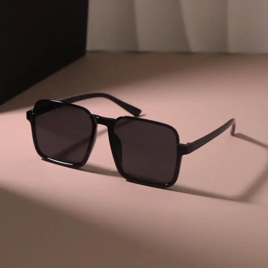 Stylowe Kwadratowe Retro Okulary Przeciwsłoneczne Damskie Męskie Retro Półbezramkowe Okulary Przeciwsłoneczne Damskie Męskie Lustrzane Punkowe Oprawki Oculos De Sol