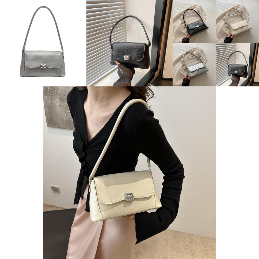 Fashionable Retro Underarm Bag For Women Elegant Simple Commute Shoulder Purse
