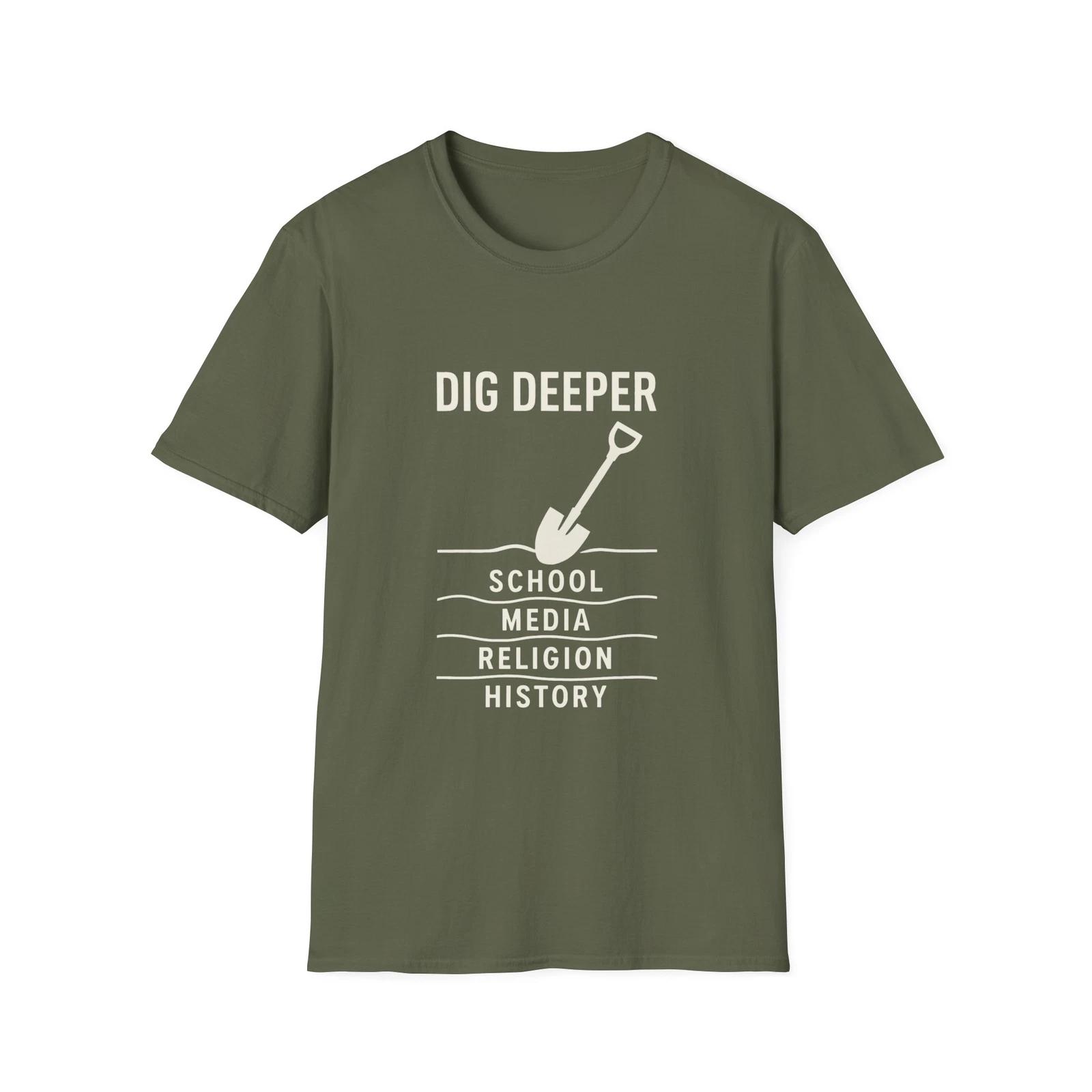 Dig Deeper T shirt, Patriotic Tee, American Shirt, Political Shirt 2XL