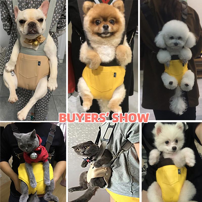 Pet Sling Bag Adjustable with Wide Shoulder Straps Hands-Free Pet Supplies Pet Travel Bag Cat Holder Backpack Dog Carrier