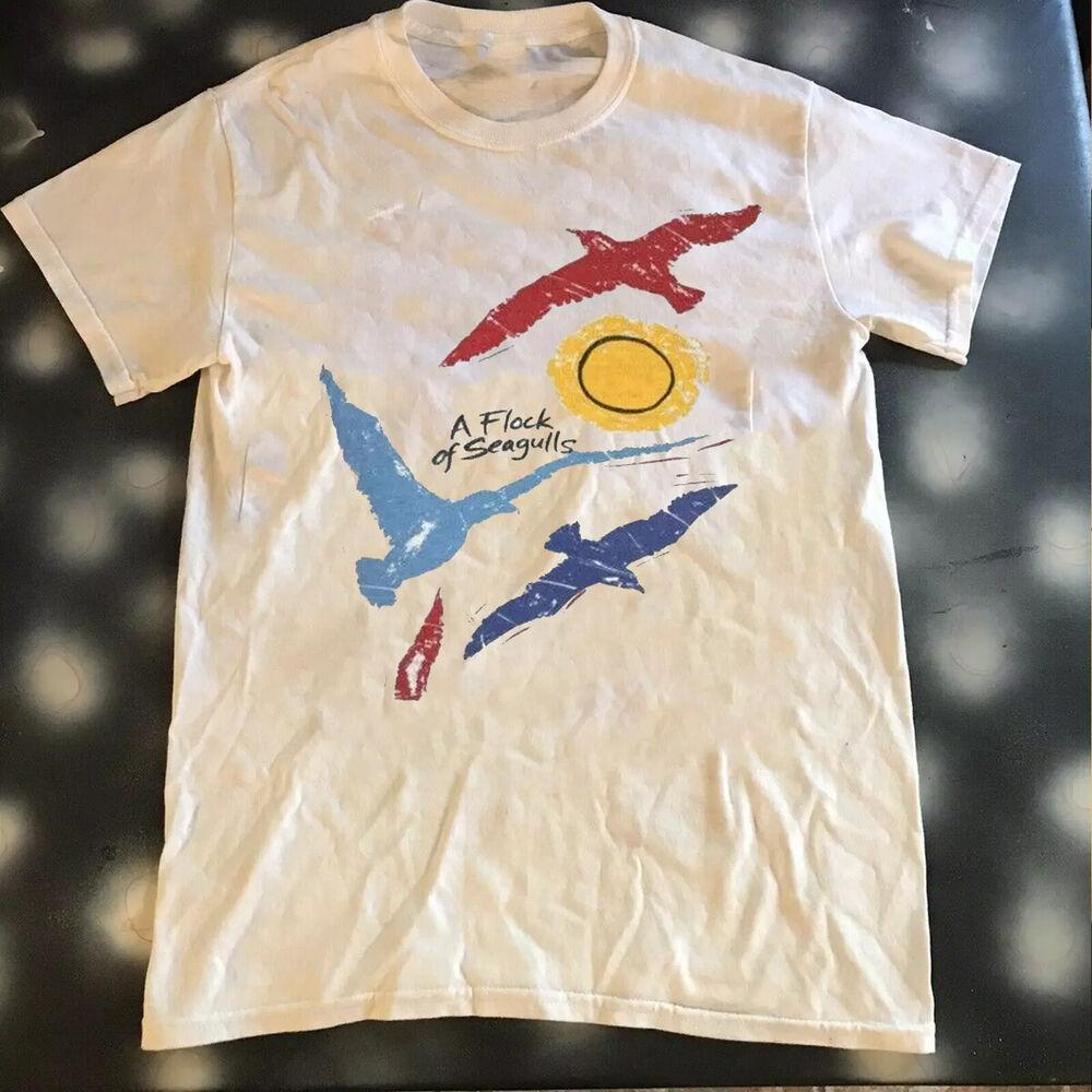 

Группа A Flock Of Seagulls Концерт тура 83 S-5XL Унисекс Хлопок Унисекс Футболка L