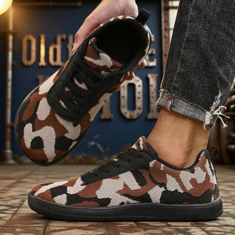 Camouflage Wide Toe Shoes Comfortable Soft Sole Breathable Walking Sneakers Fashionable Trendy Outdoor Loose Training Men's Shoe