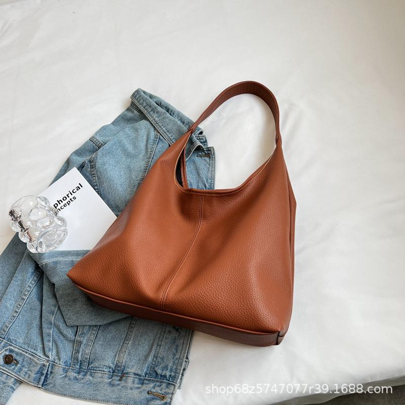 Bag Women's Bag 2025 New Fashion High-end Women's Shoulder Underarm Bag Large Capacity Oblique Span Large Bag