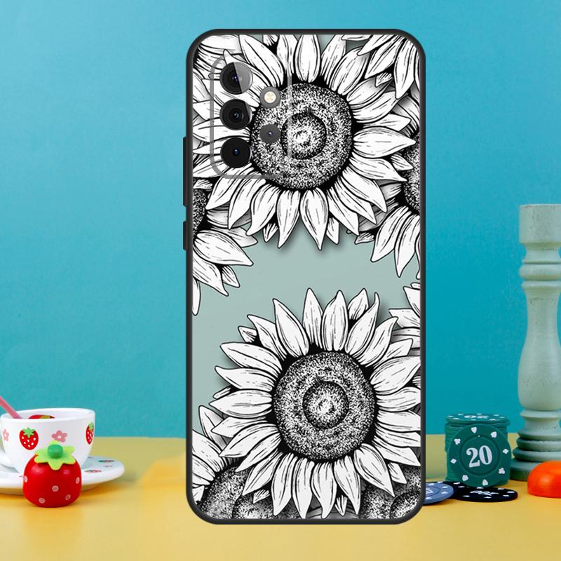 Sunflower Case For Samsung Galaxy A05 A36 A56 A26 A16 A53 A33 A13 A12 A32 A52 A55 A35 A15 A54 A34 A14