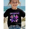 2026 Hot Movie Soft Cotton Baby Girls T Shirt Children's Clothing KPop Demon Hunters Fans Gifts Kids Clothes Fashion Casual Tops