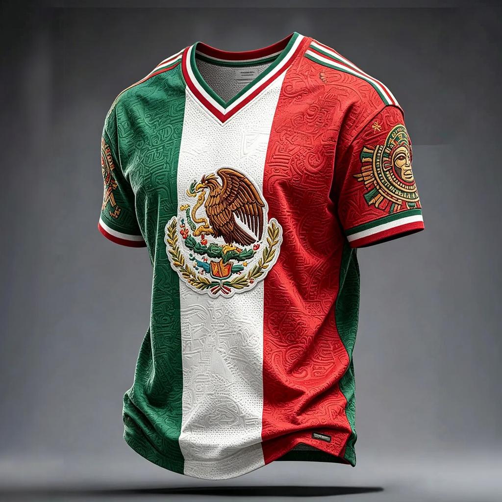 Men's Casual Short Sleeve T-Shirt with Graphic Print Round Neck Lightweight Breathable Everyday Wear