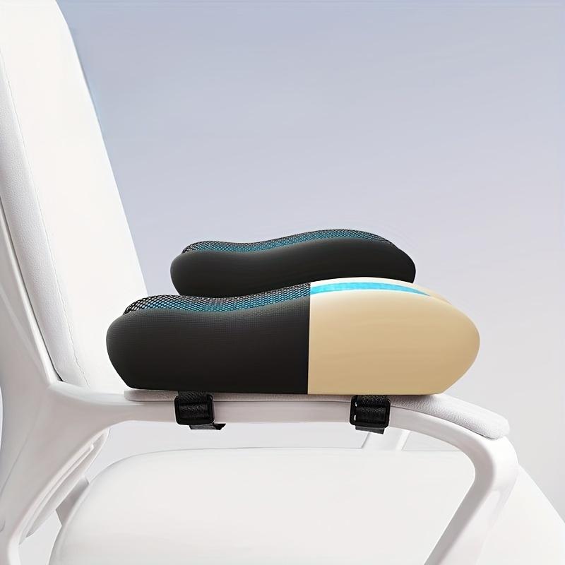 1pc Slow-Rebound Memory Foam Chair Armrest Cushion, Height-Increasing Armrest Pad for Long Hours of Sitting, Office Chair and Gaming Chair Sponge Seat