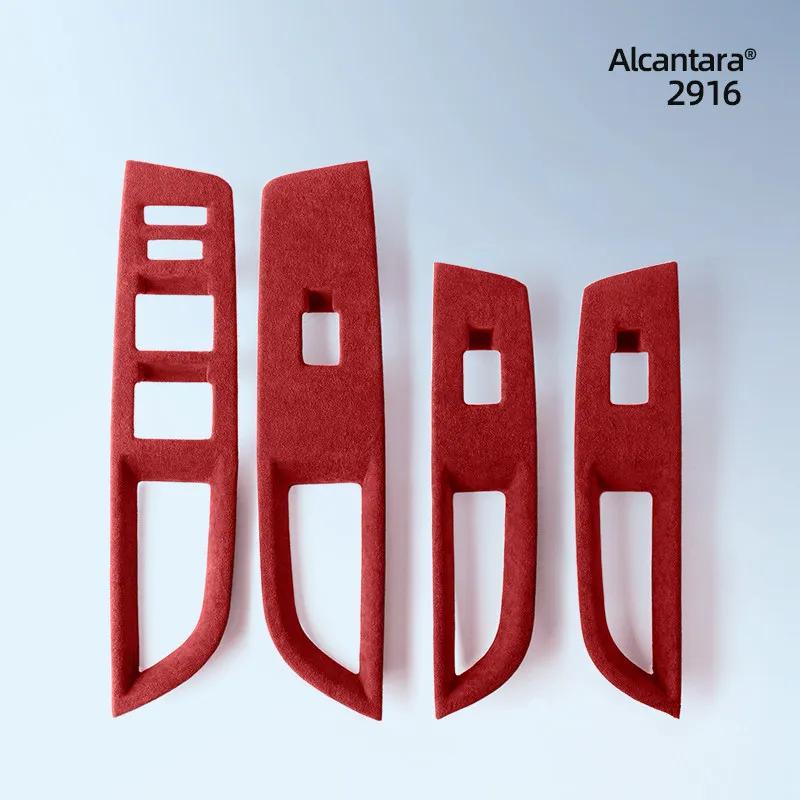 For Changan DEEPAL SL03 2022-2023 Dedicated Suede Window Lift Button Panel Decorative Frame Car Interior Modified Accessories