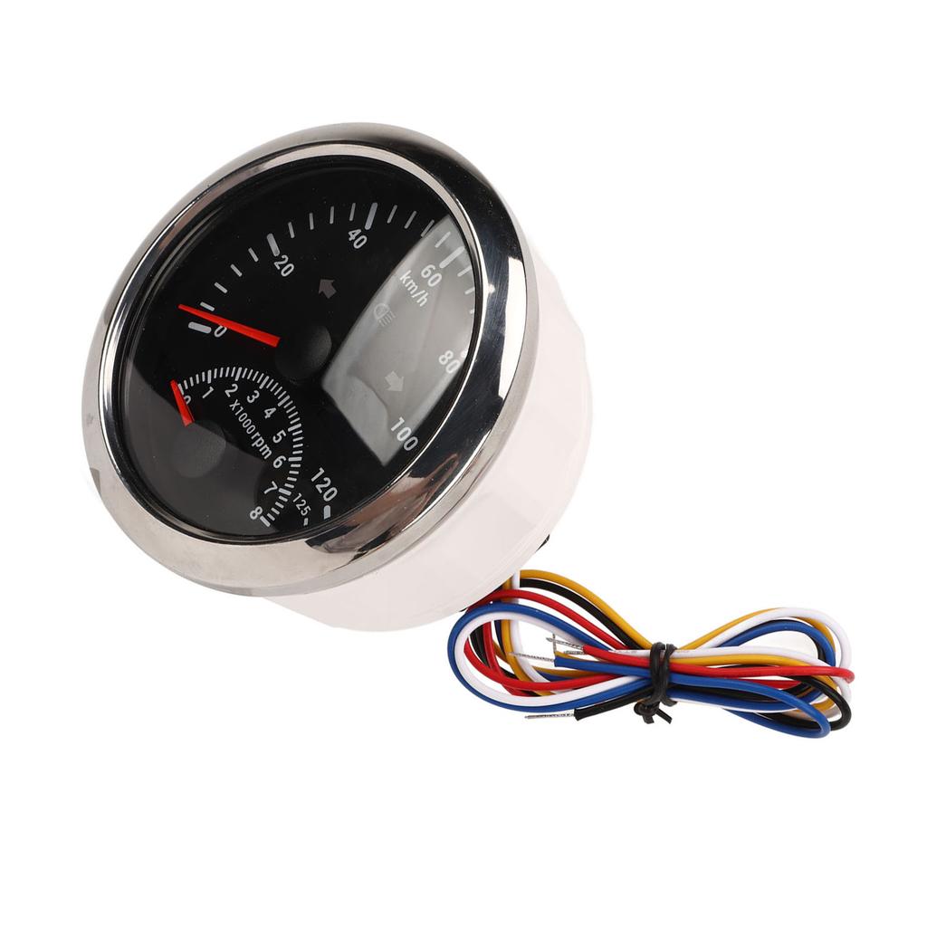 GPS Speedometer with Tachometer 8000 RPM 85mm 3 3 8 in GPS Speedometer with Indiction Light for Marine ATV Vehicle
