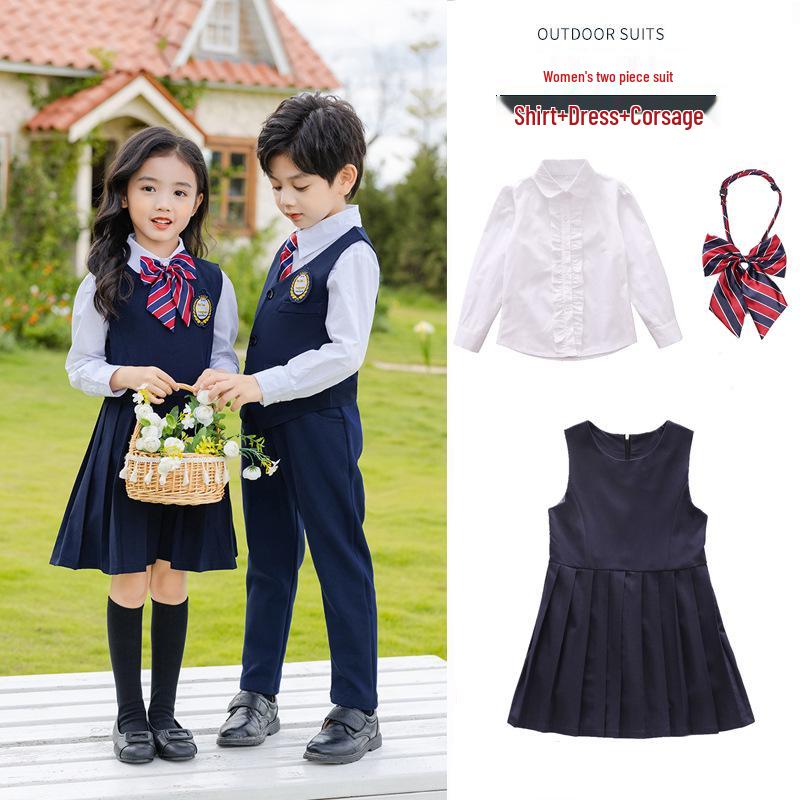 British Academy Girls' and Boys' Spring/Autumn Kindergarten and Primary School Uniform Set